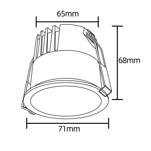 Светильник встраиваемый Crystal Lux CLT 082C1 WH 3000K фото 5